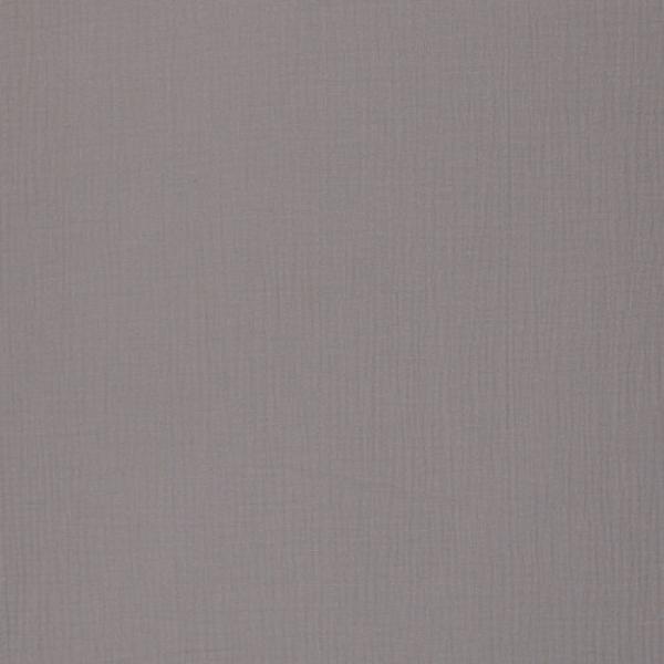Musselin - Double Gauze -  Jenke Uni Grau by Swafing
